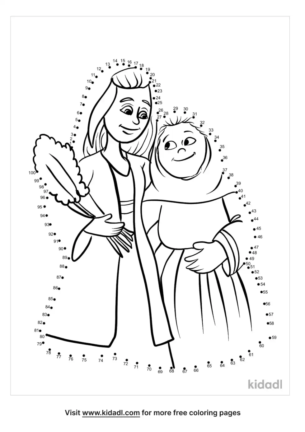 Ruth And Naomi Dot To Dot (Hard)