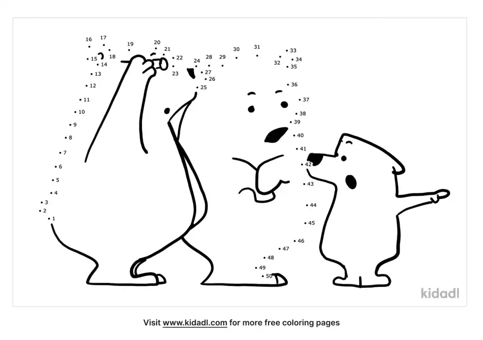 Three Bears Dot To Dot (Medium)
