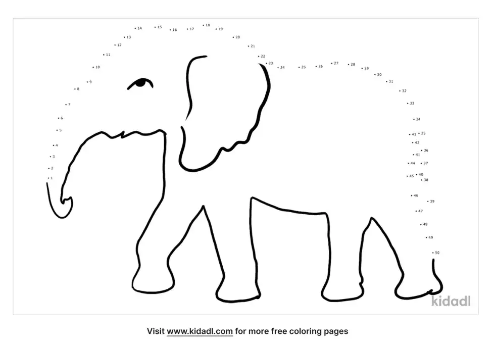 Wild Animals Dot To Dot (Medium)
