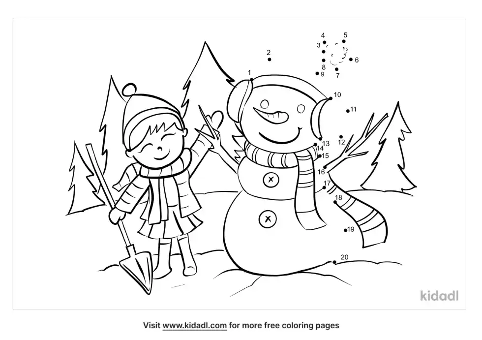 Winter Dot To Dot (Easy)