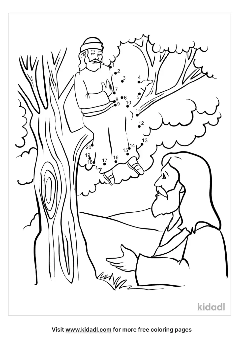 Zacchaeus Dot To Dot (Easy)