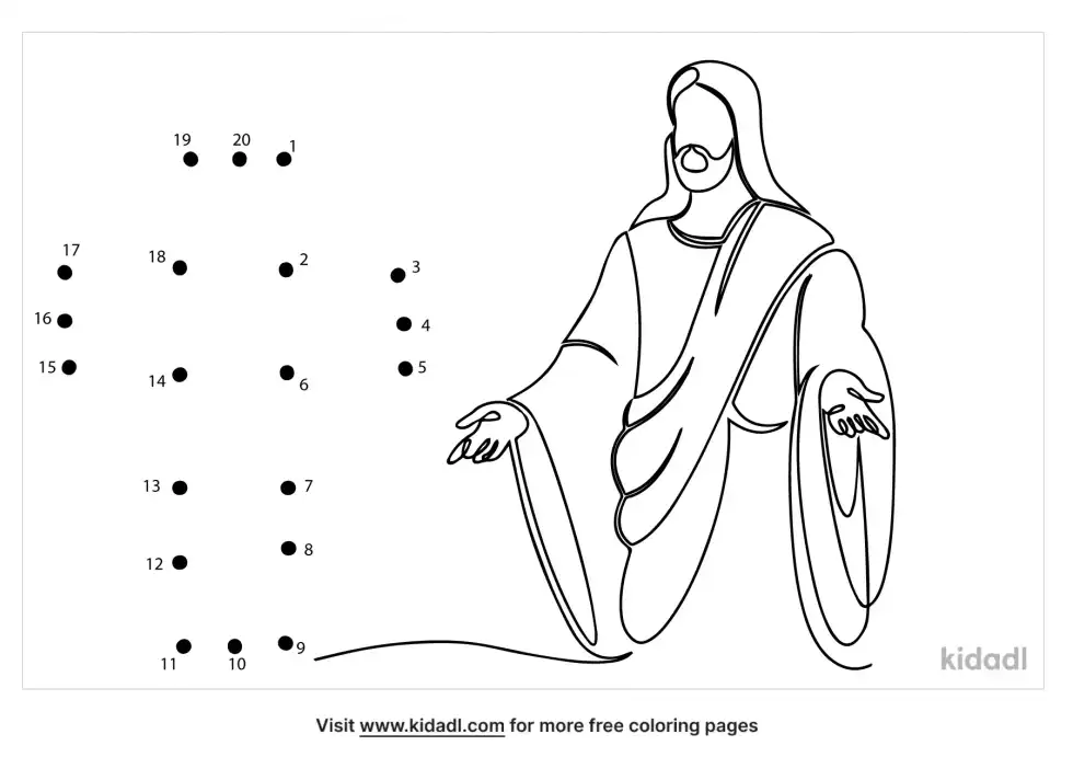 Jesus Is Risen Dot To Dot (Easy)