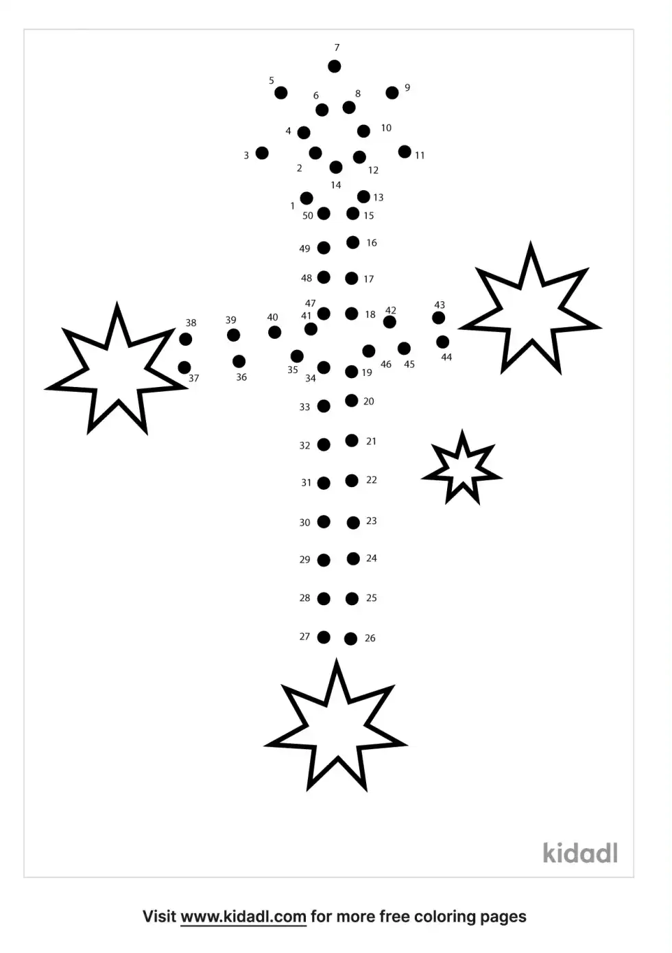 Crux Constellation Dot To Dot (Medium)