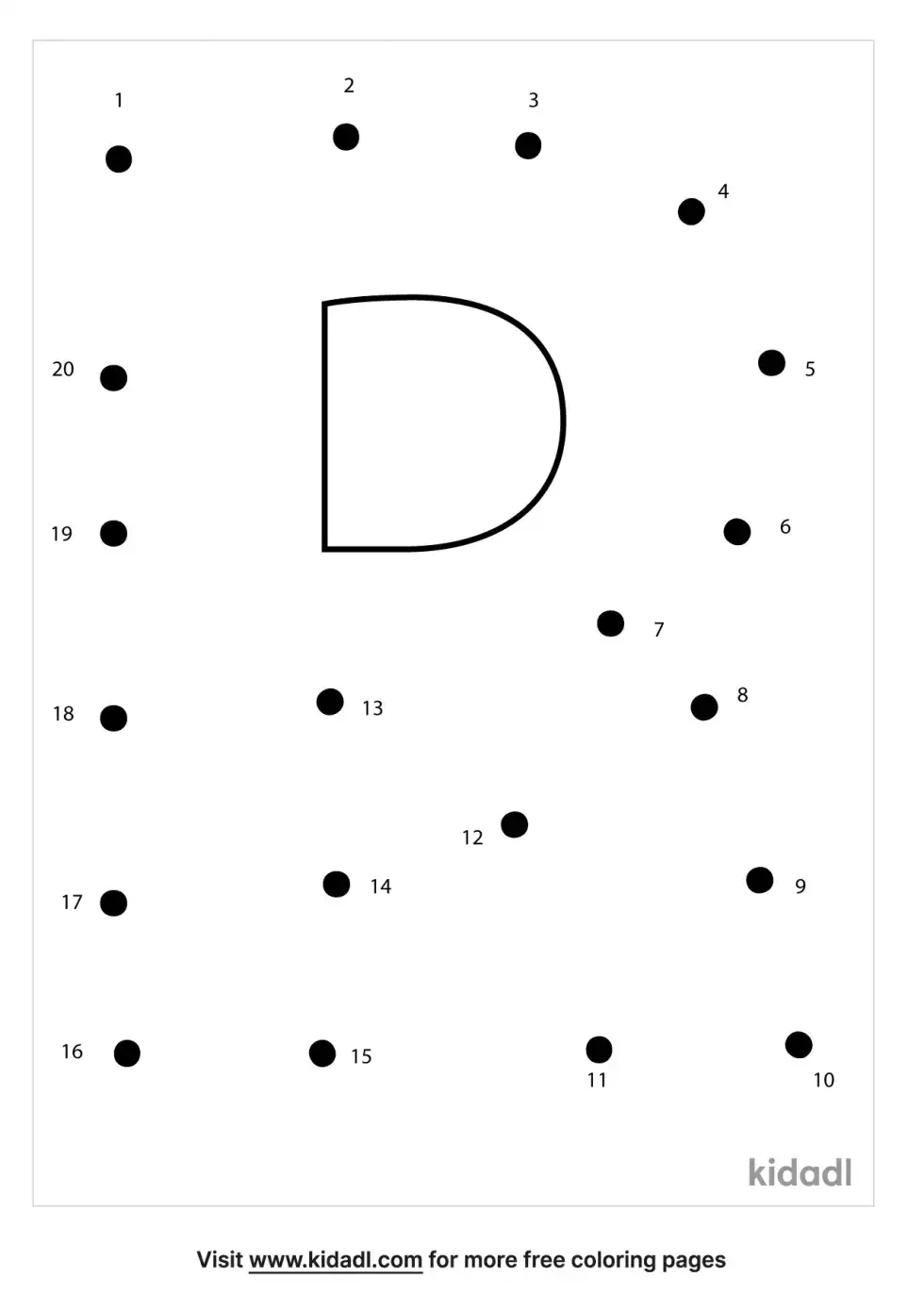 Letter R Dot To Dot (Easy)