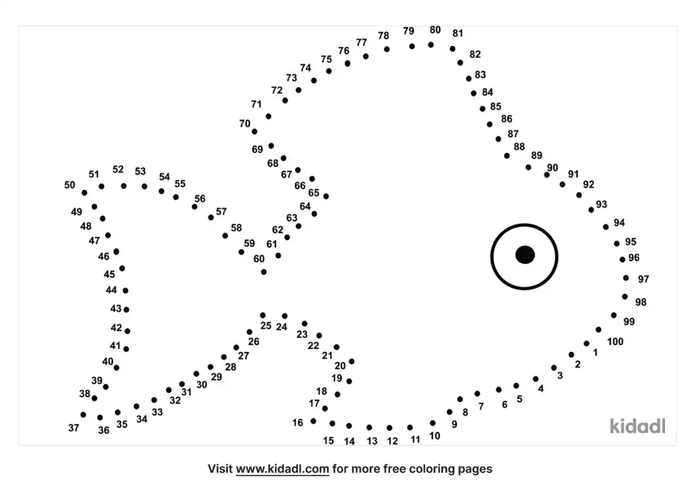 Rainbow Fish Dot To Dot (Hard)
