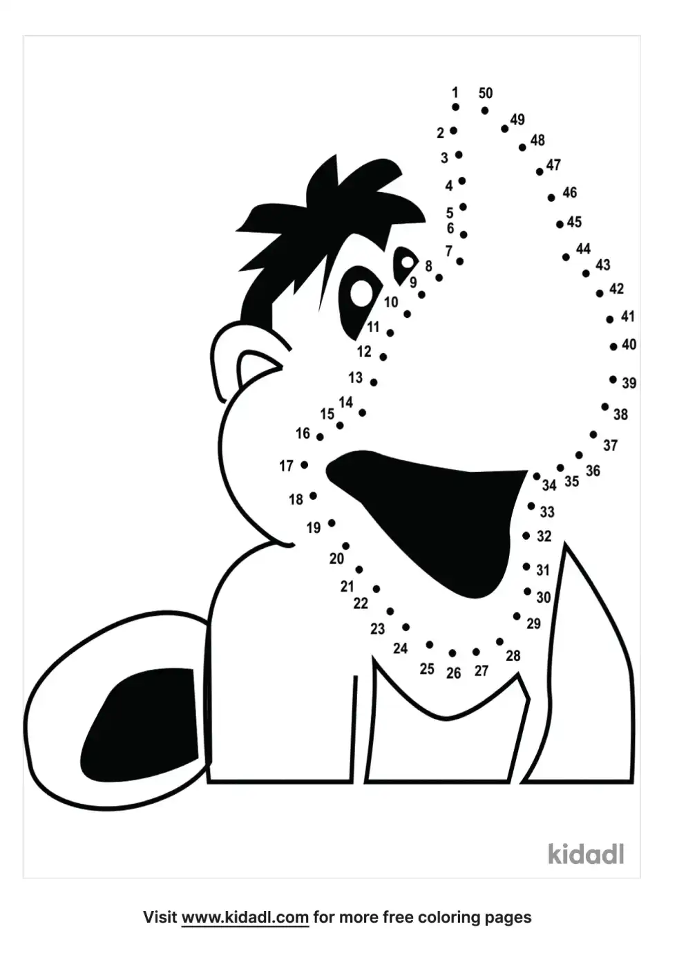 Rhino Monkey Dot To Dot (Medium)