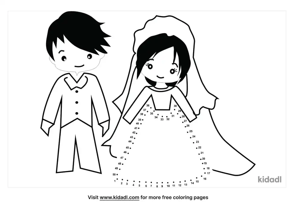 Royal Wedding Dot To Dot (Easy)