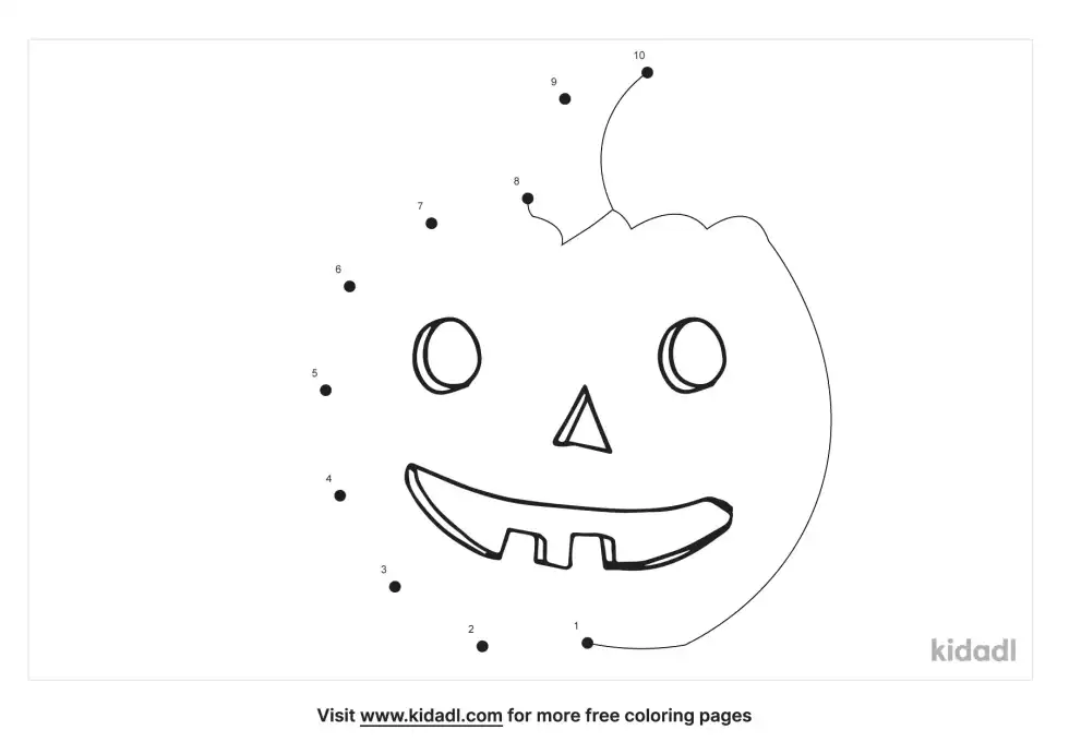 Halloween Dot To Dot (Easy)
