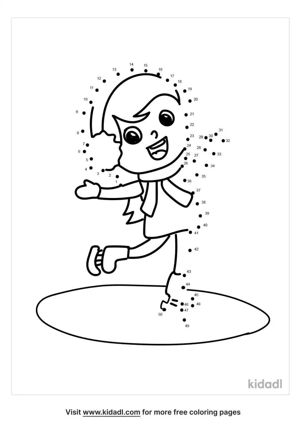 Ice Skating Dot To Dot (Medium)