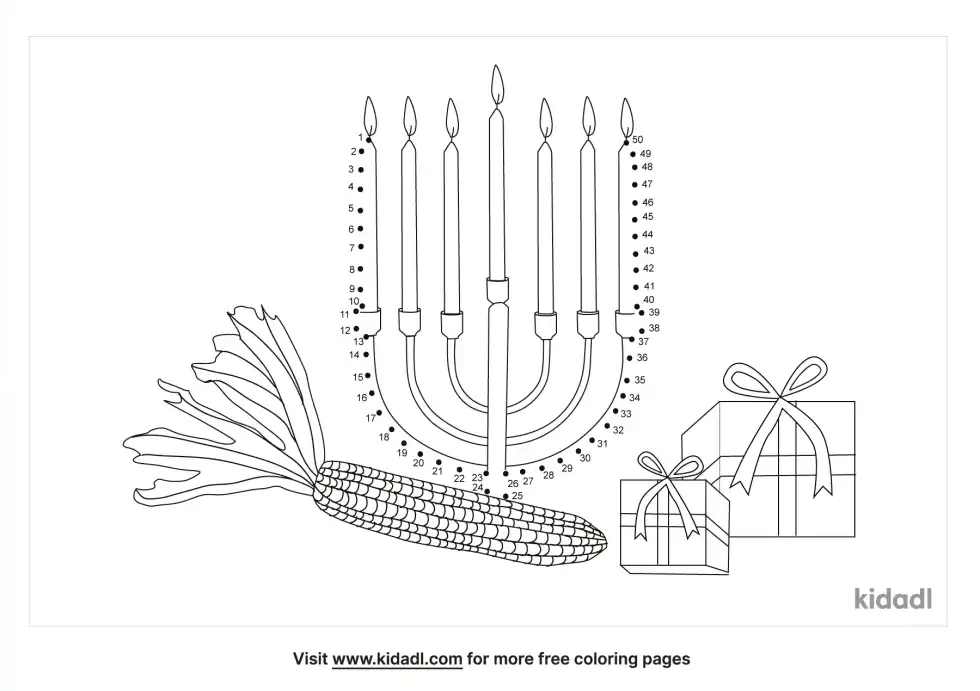 Hanukkah Dot To Dot (Medium)