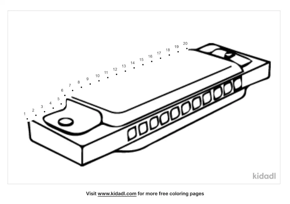 Musical Instrument Dot To Dot (Easy)