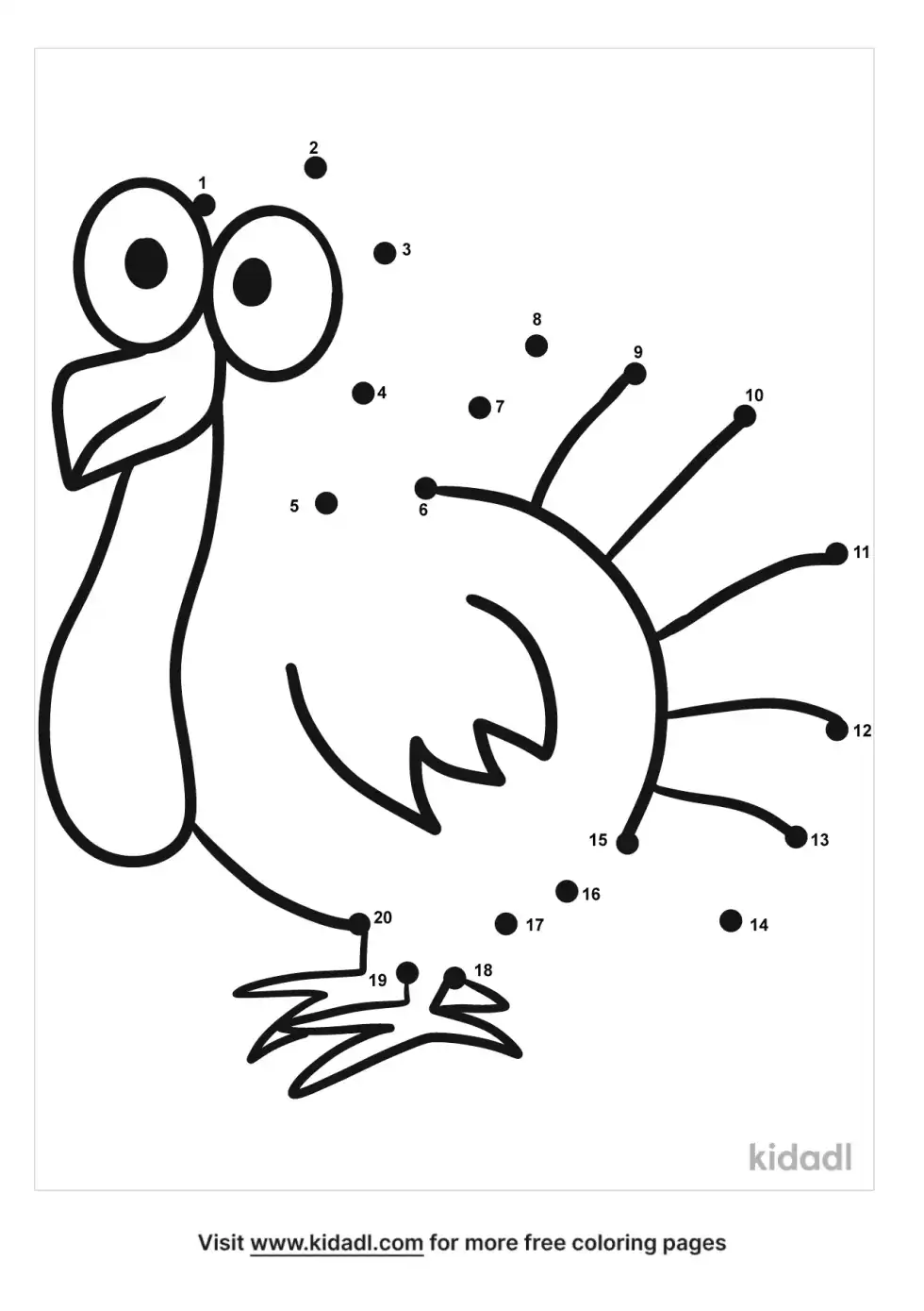 Thanksgiving Dot To Dot (Easy)