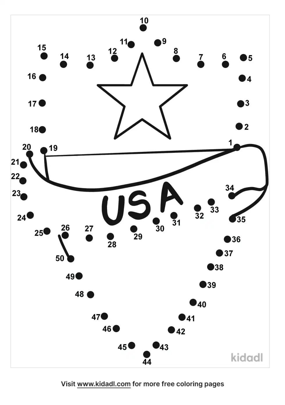 Veterans Day Dot To Dot (Medium)