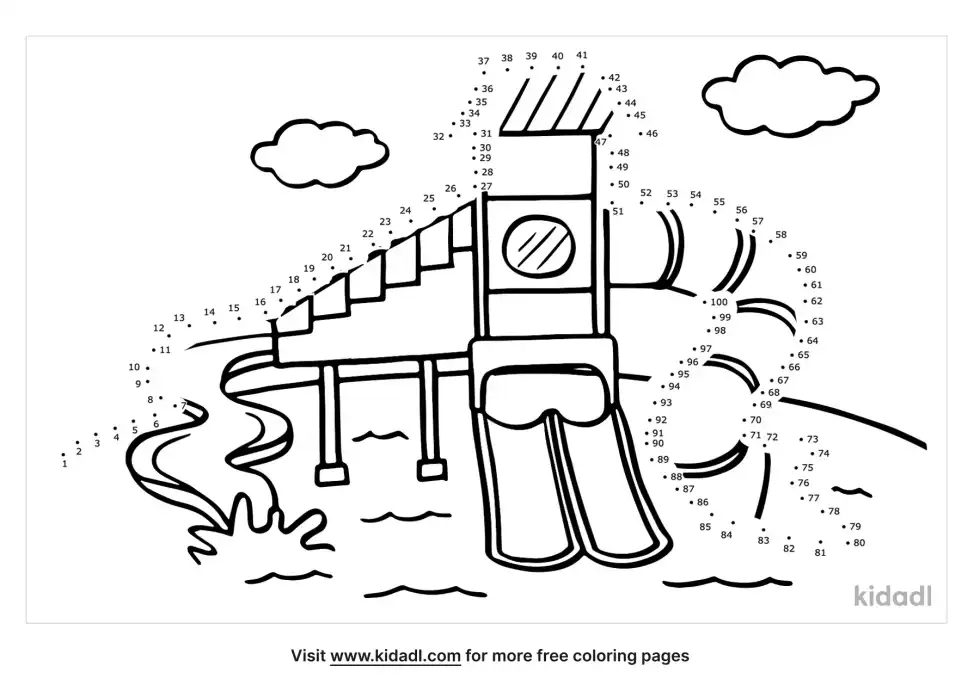 Water Park Dot To Dot (Hard)