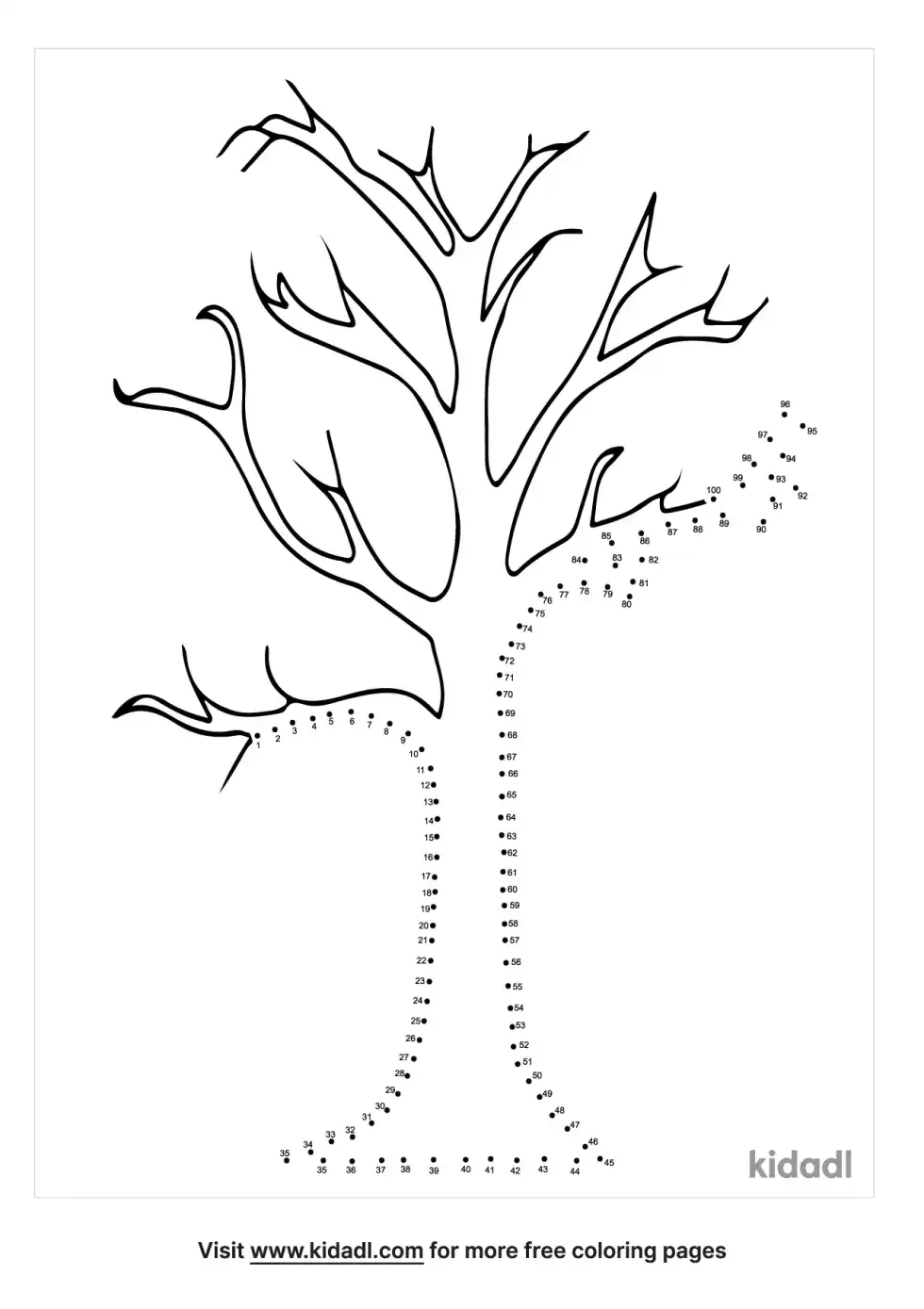 Maple Tree Dot To Dot (Hard)