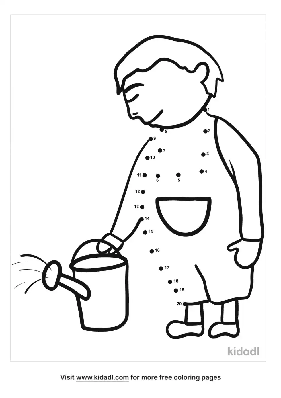 Gardening Dot To Dot (Easy)