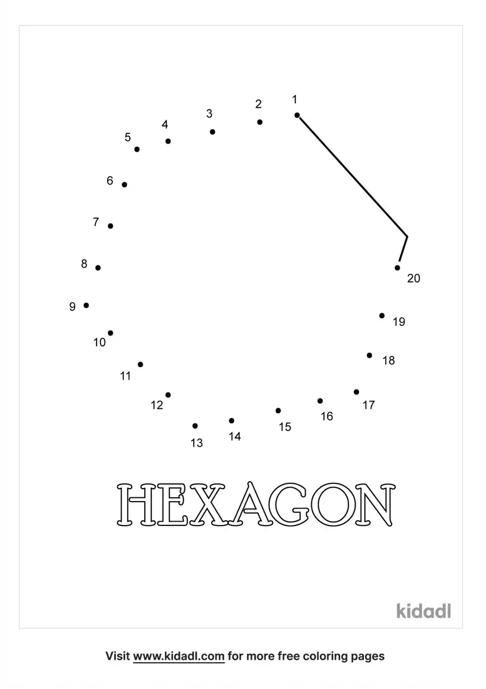 Hexagon Dot To Dot (Easy)