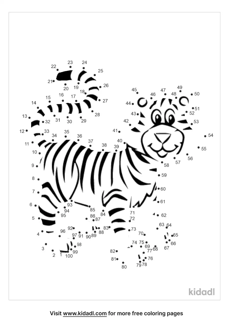 Tiger Dot To Dot (Hard)