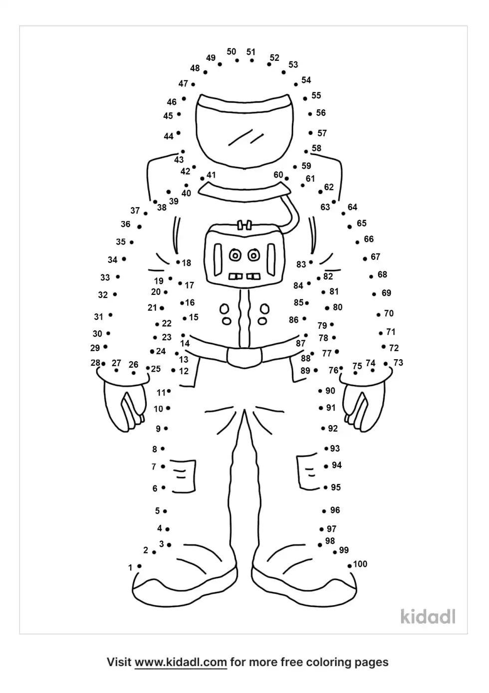 Astronaut Dot To Dot (Hard)