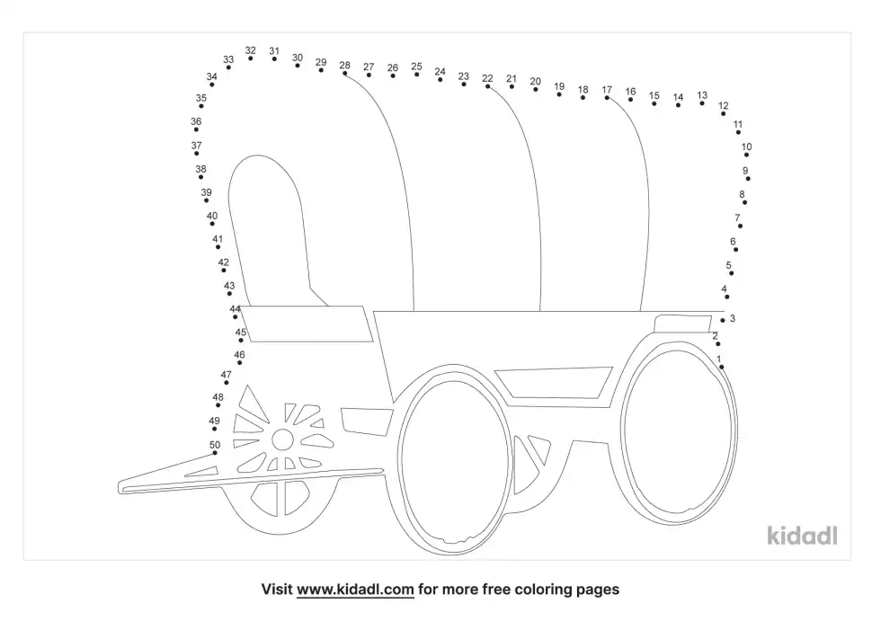 Covered Wagon Dot To Dot (Medium)