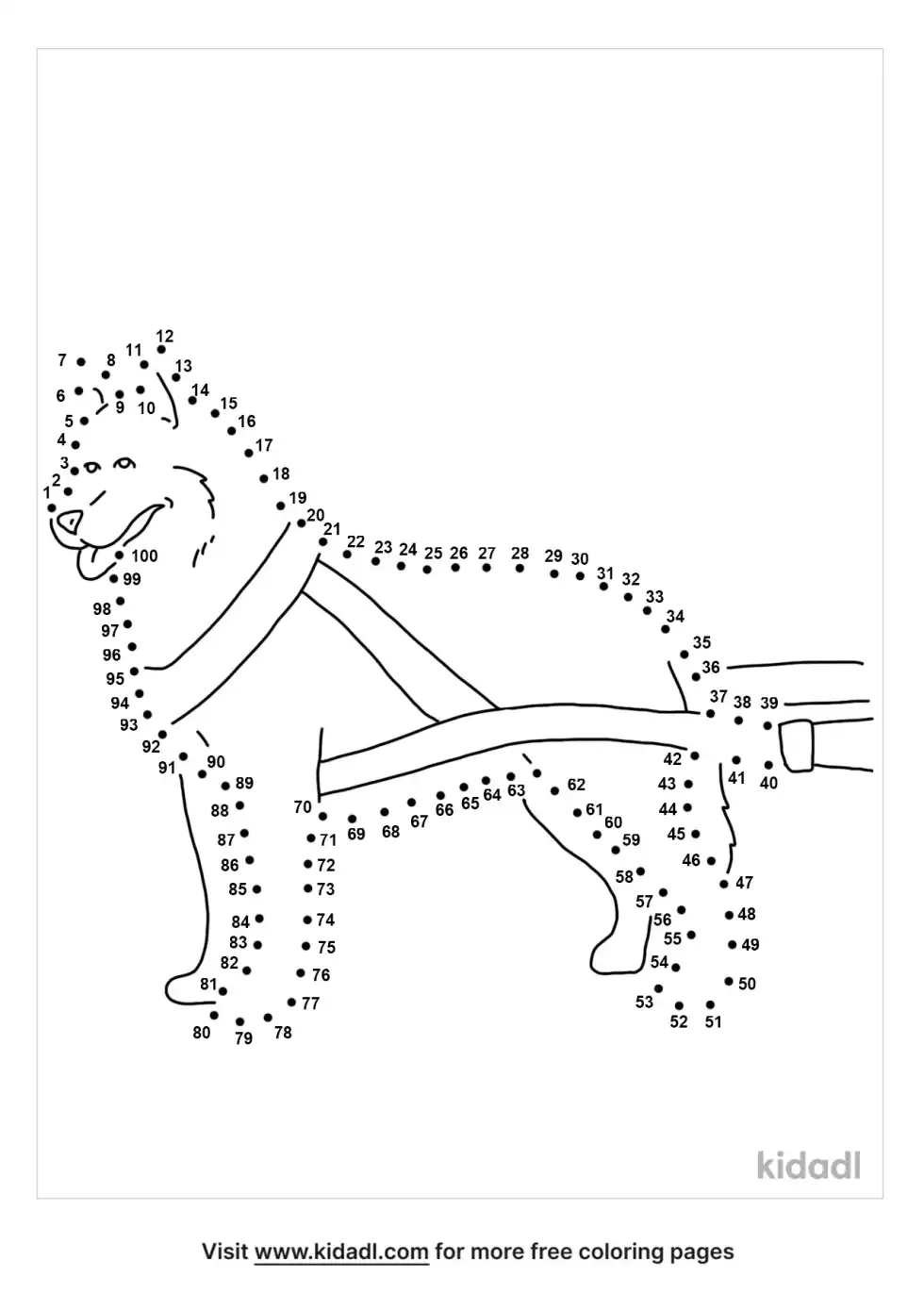 Sled Dog Dot To Dot (Hard)