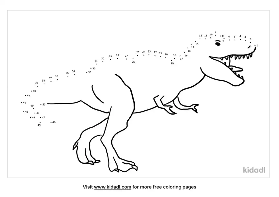 Tyrannosaurus Rex Dot To Dot (Medium)