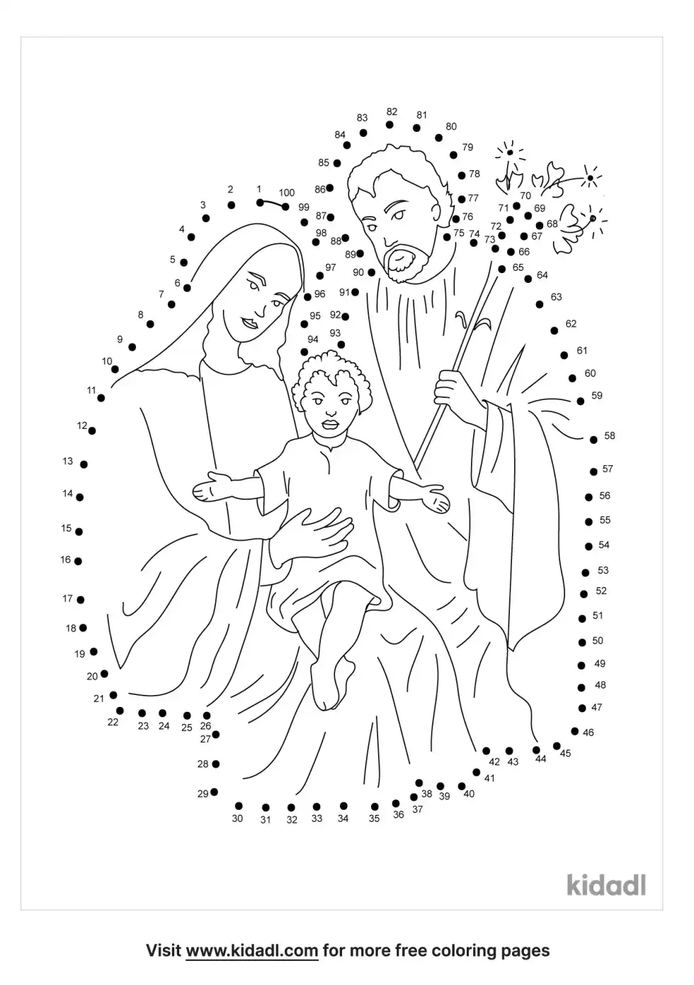 Holy Family Dot To Dot (Hard)