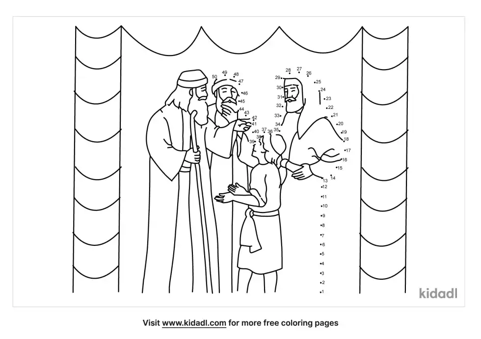 Jesus Boy At Temple Dot To Dot (Medium)