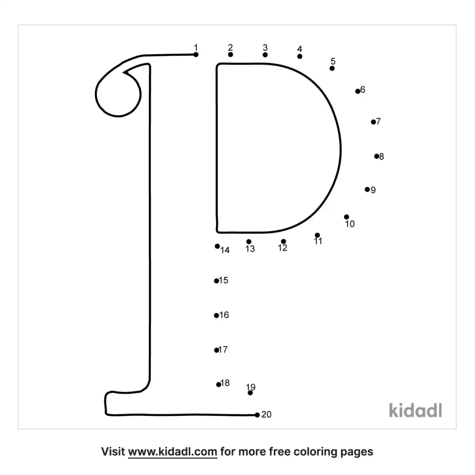 Letter P Dot To Dot (Easy)