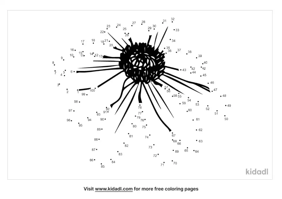 Flowers Dot To Dot (Hard)