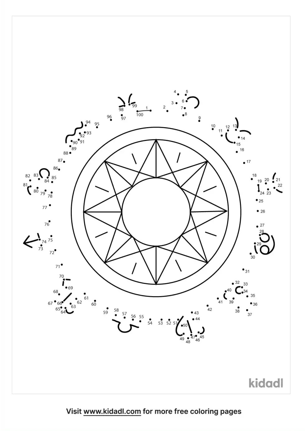 Zodiac Dot To Dot (Hard)