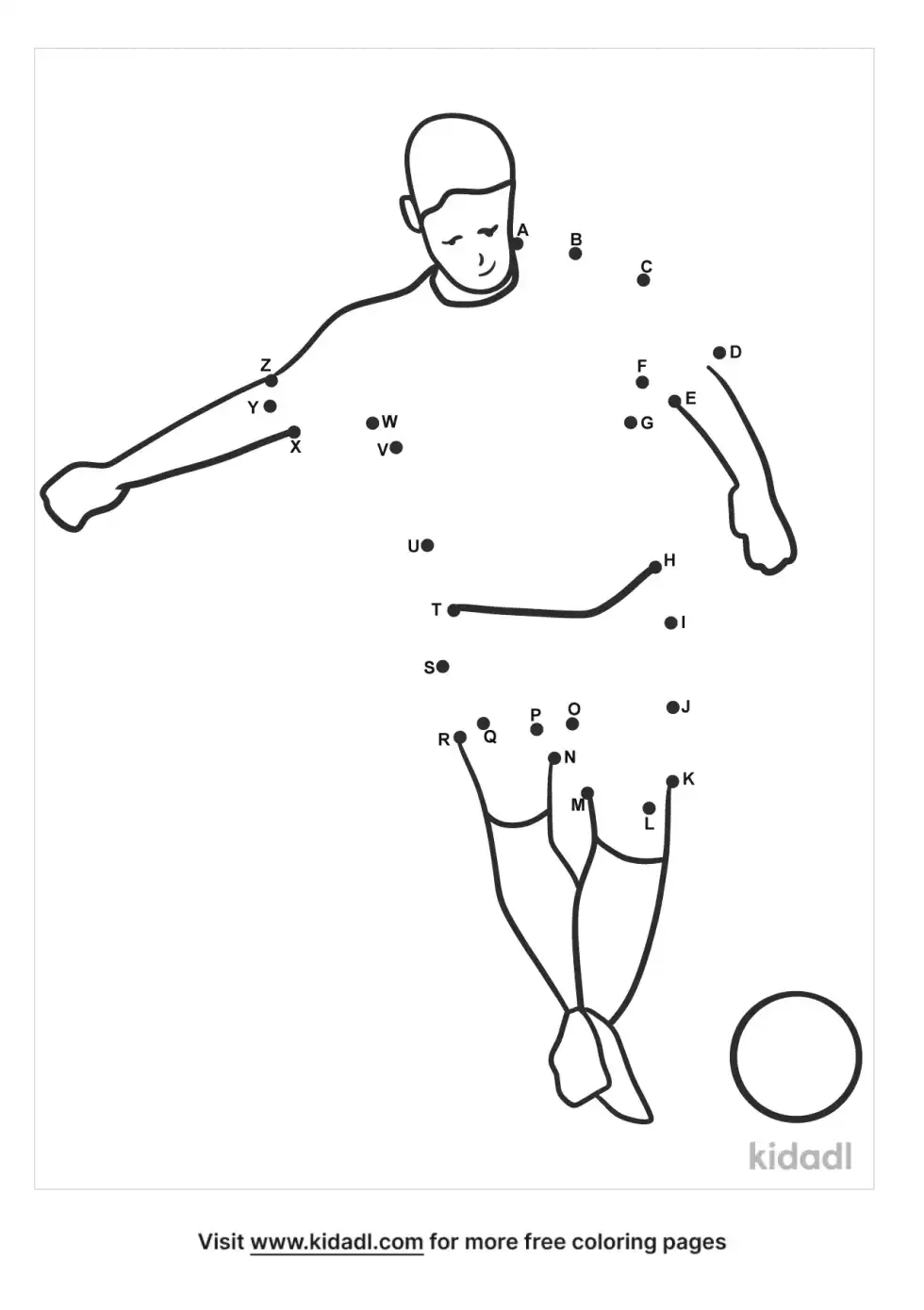 Soccer Dot To Dot