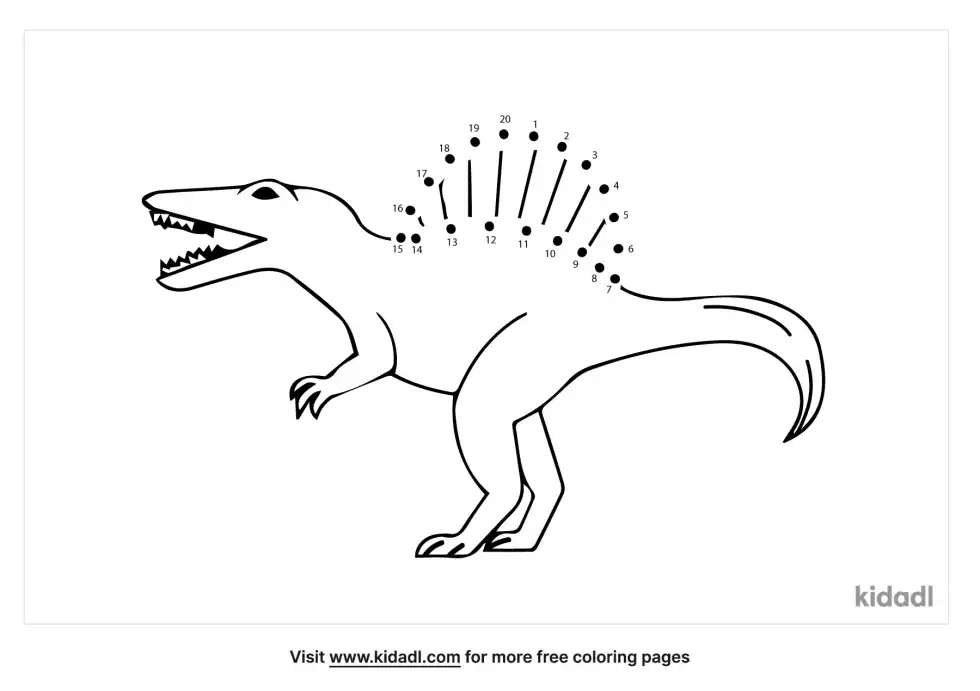 Spinosaurus Dot To Dot (Easy)