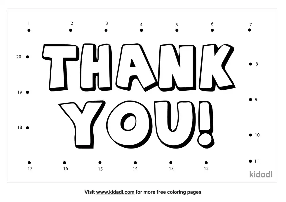 Thank You Dot To Dot (Easy)