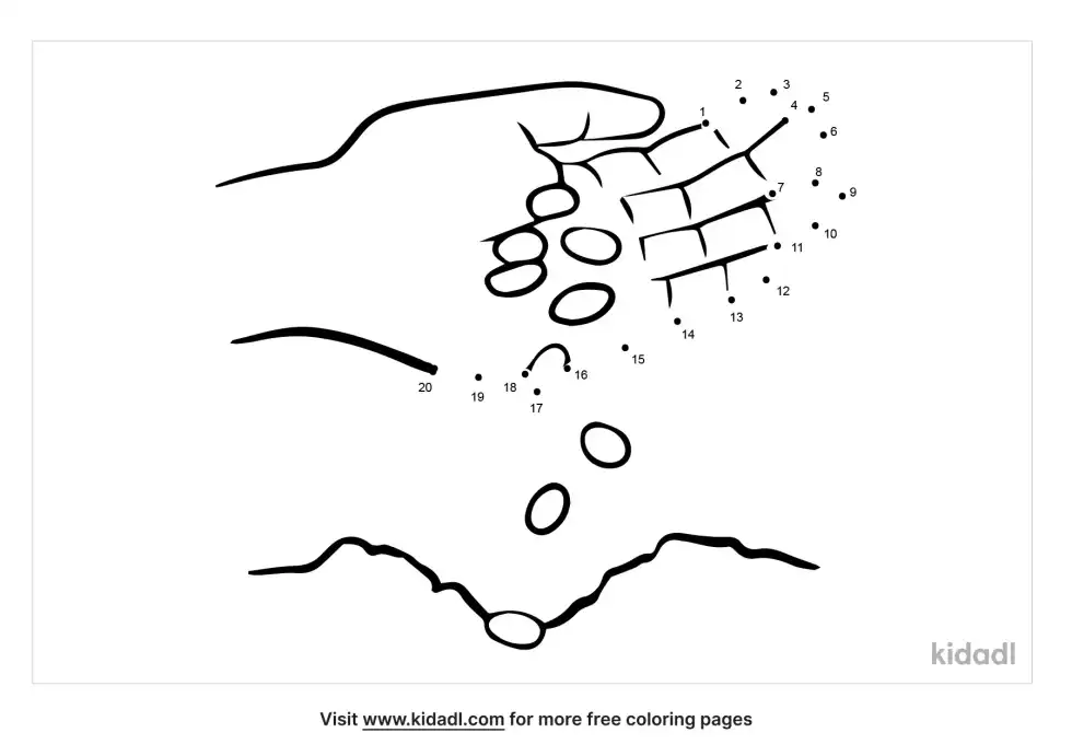 Sowing Seeds Dot To Dot (Easy)
