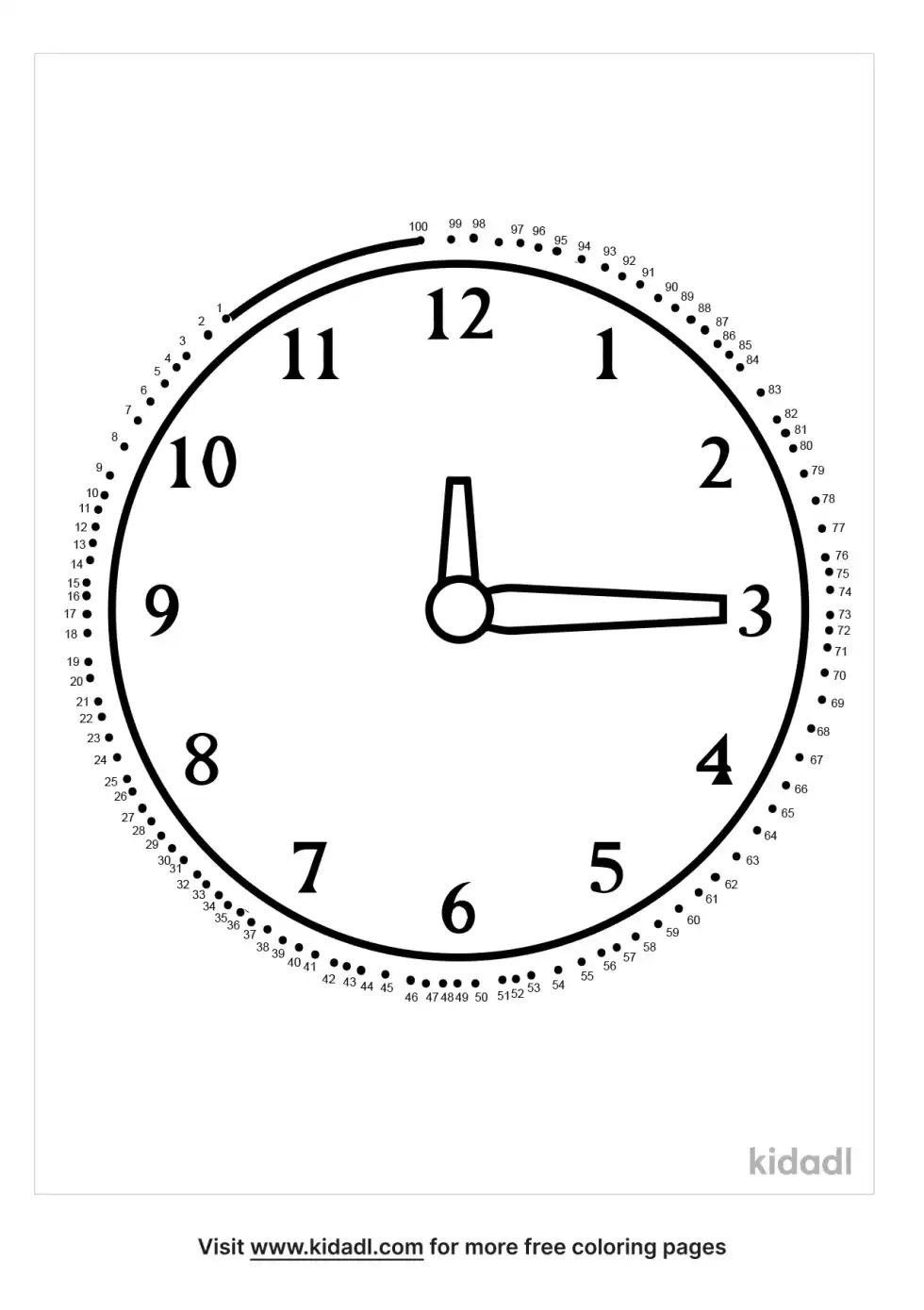 Clock Dot To Dot (Hard)