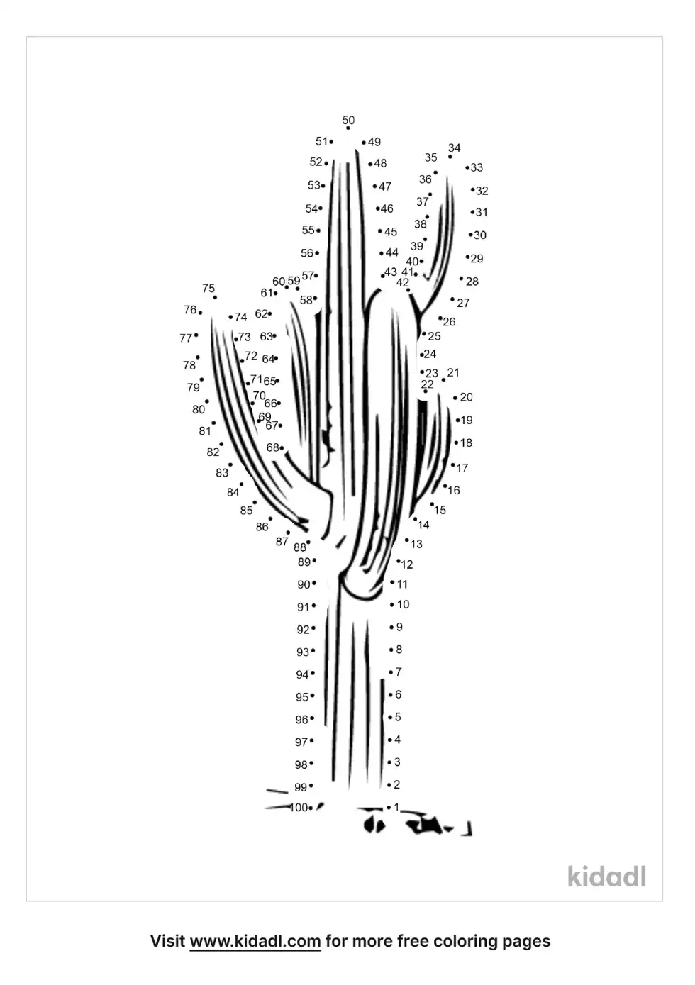 Saguaro Dot To Dot (Hard)