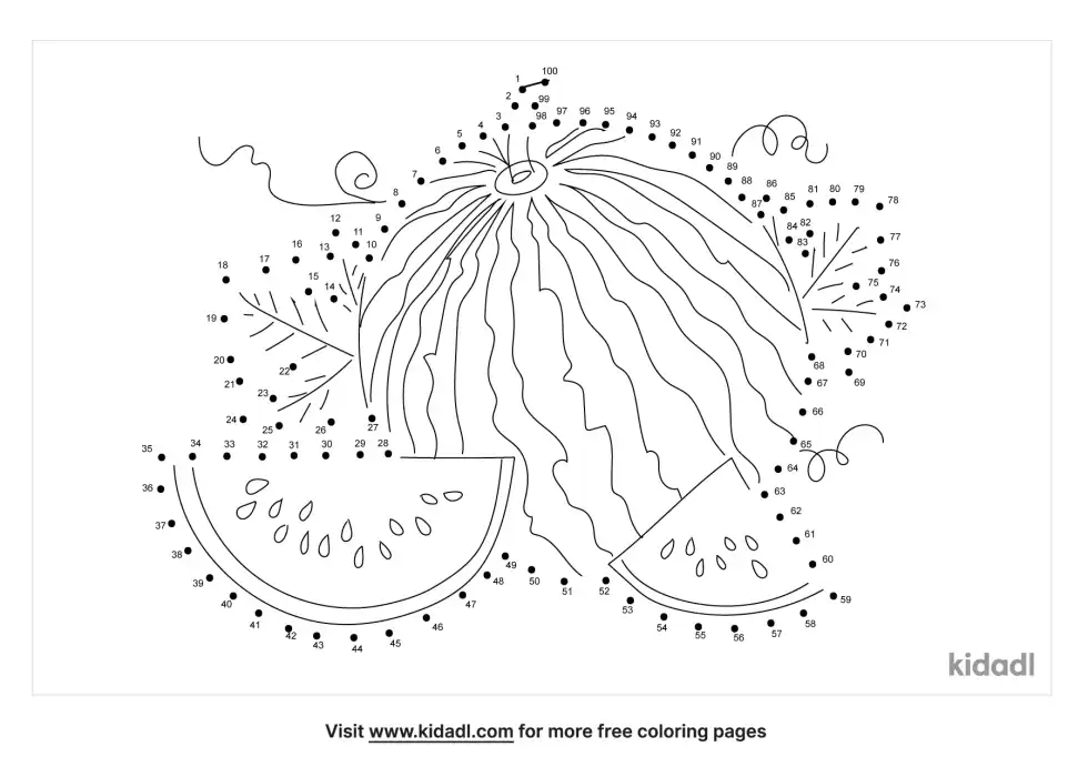 Watermelon Dot To Dot (Hard)