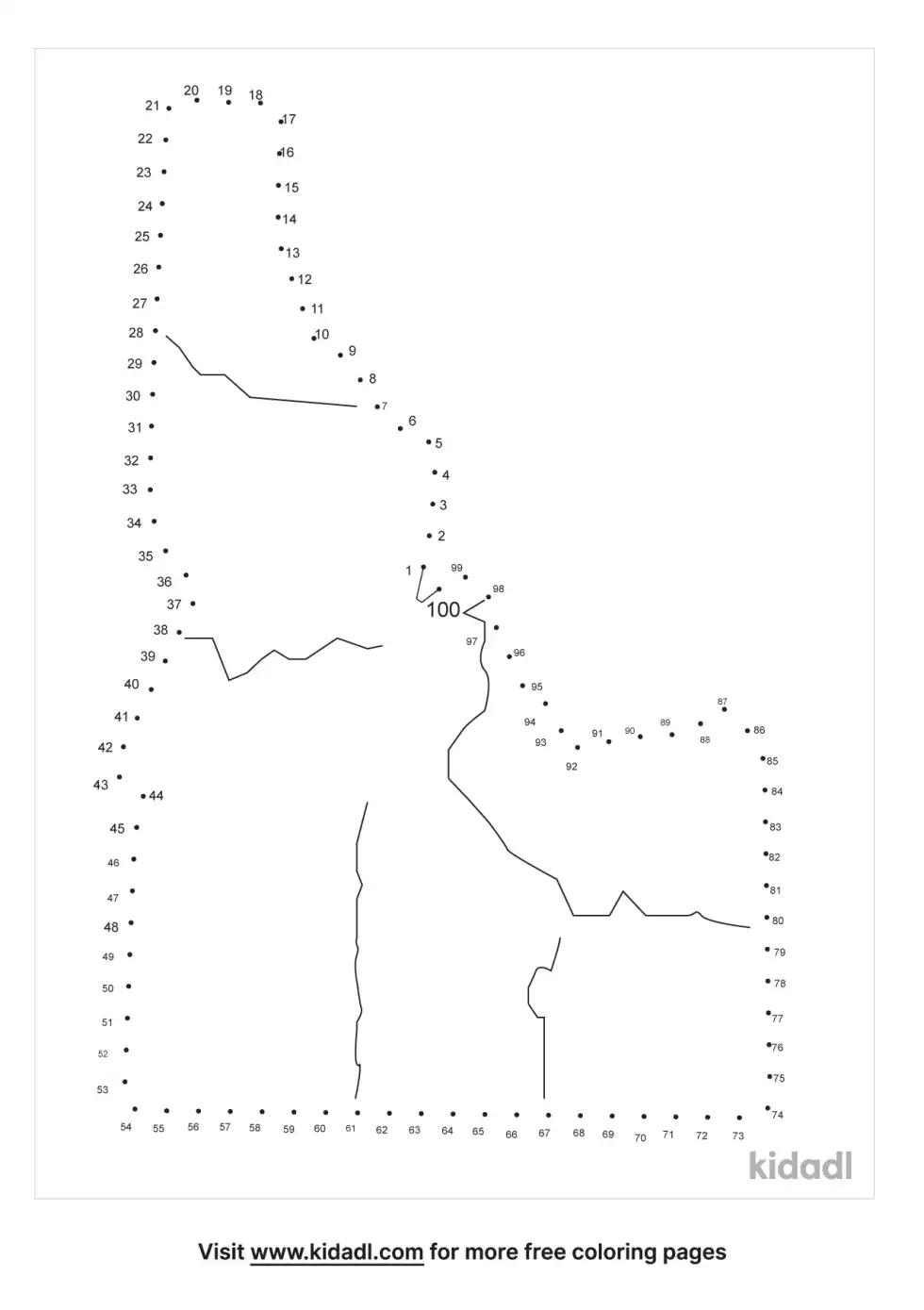 Idaho Dot To Dot (Hard)