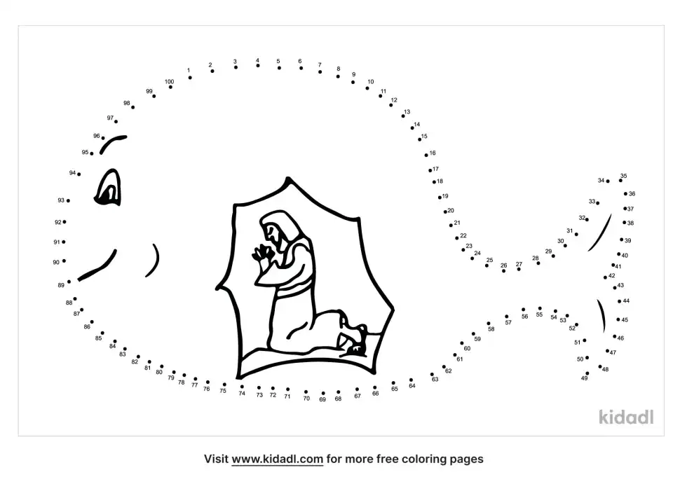 Jonah And The Whale Dot To Dot (Hard)
