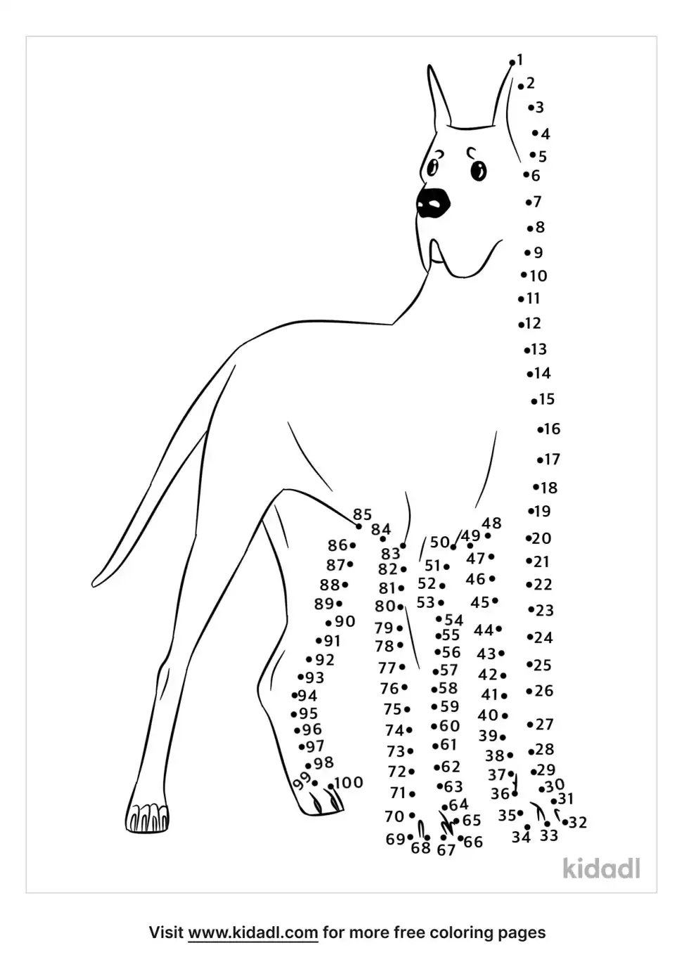 Great Dane Dot To Dot (Hard)