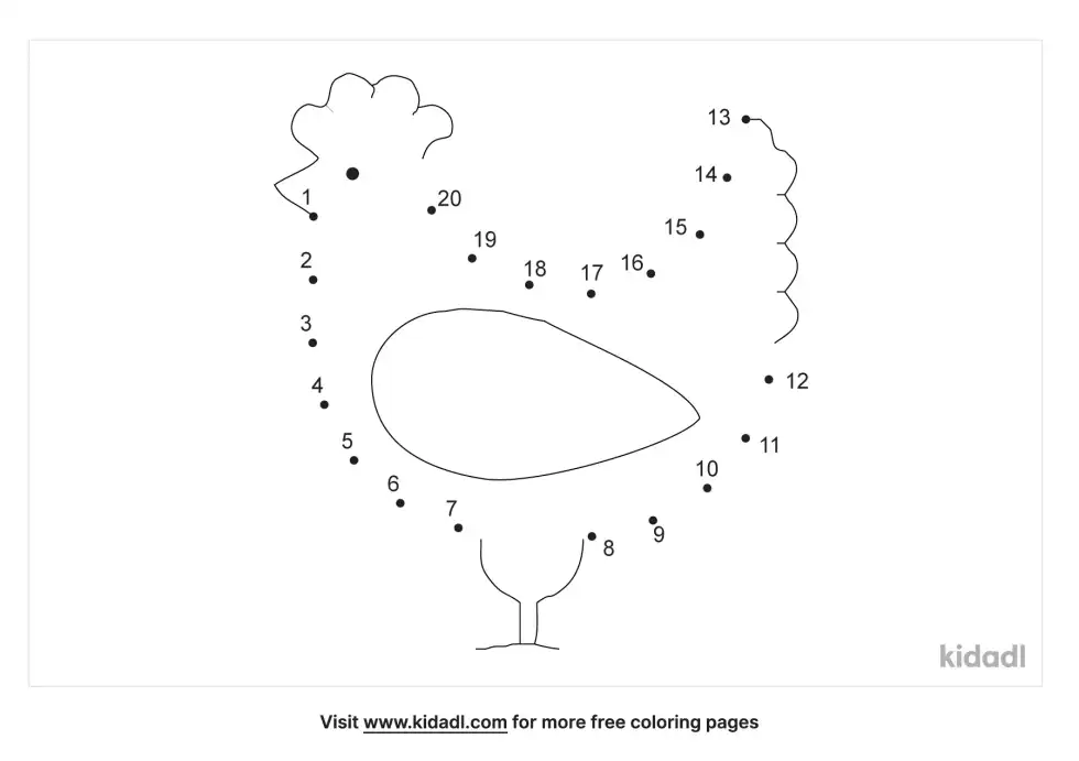 Hen Dot To Dot (Easy)