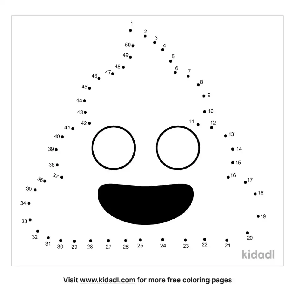 Poop Emoji Dot To Dot (Medium)