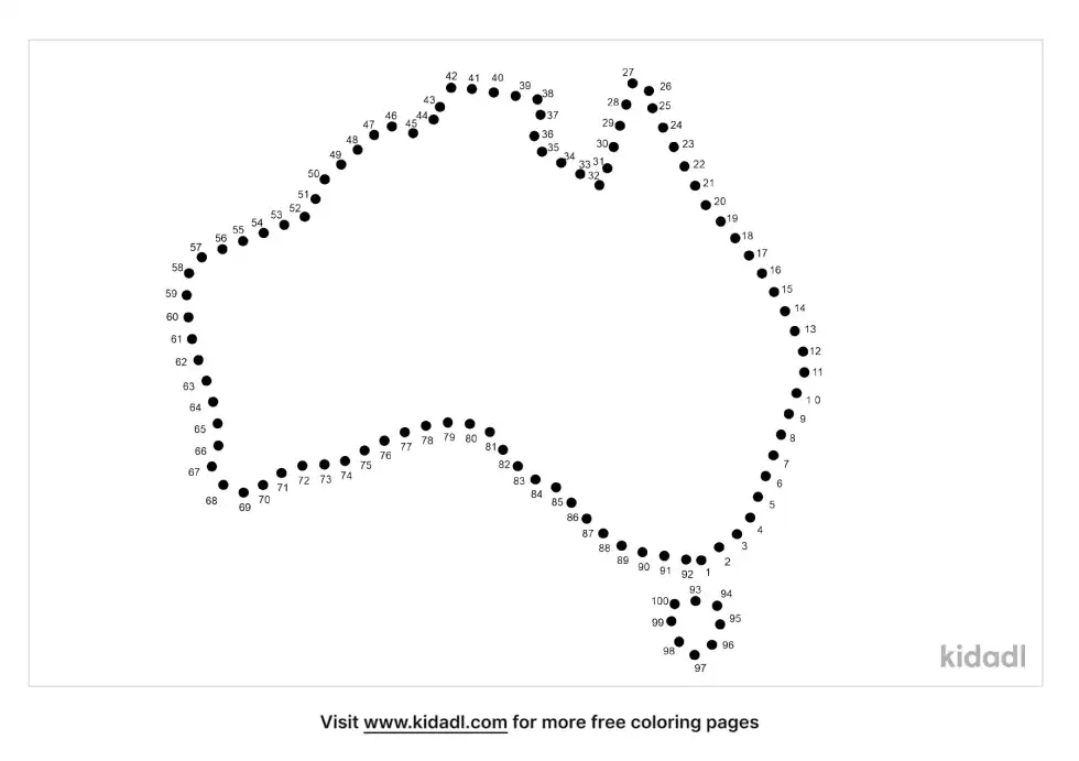 Australia Dot To Dot (Hard)