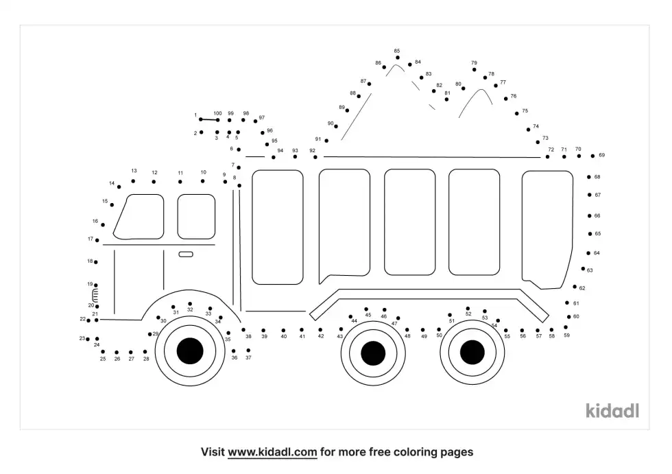 Dump Truck Dot To Dot (Hard)