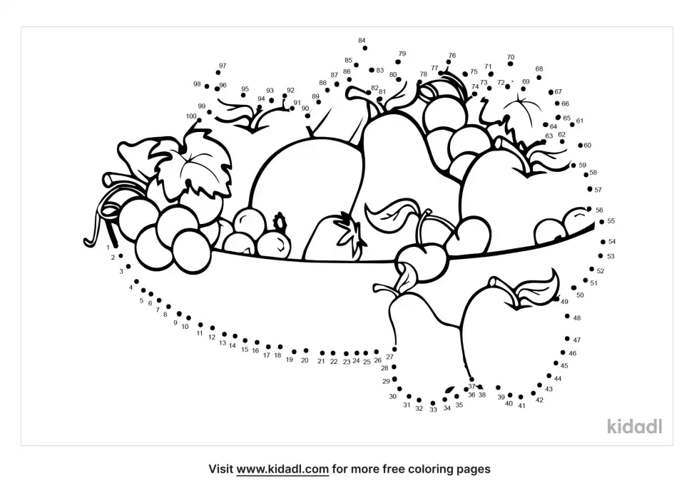 Fruit Dot To Dot (Hard)