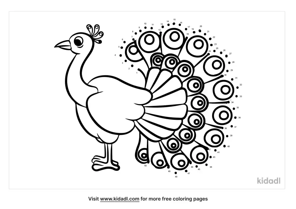 Peacock Dot To Dot (Medium)