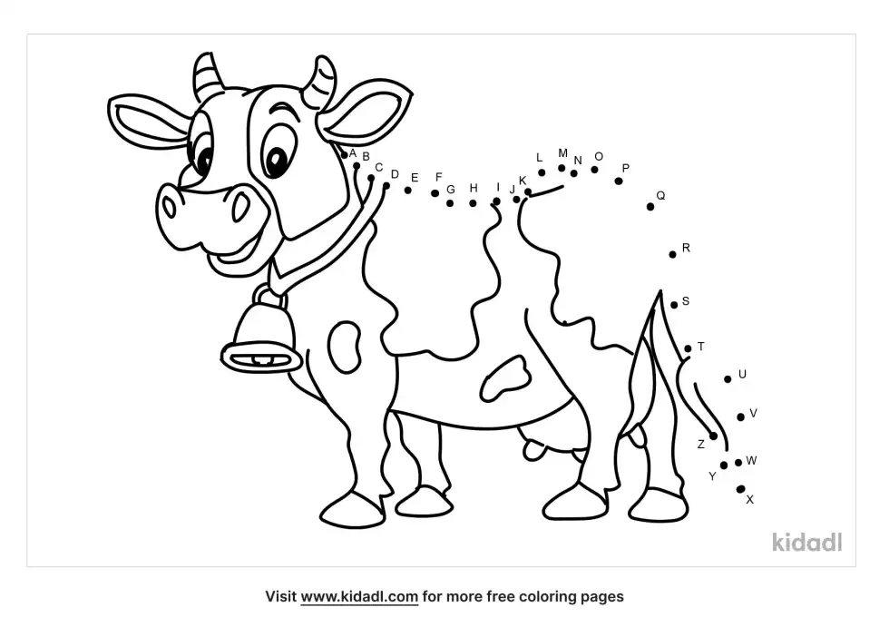 Farm Animal Dot To Dot