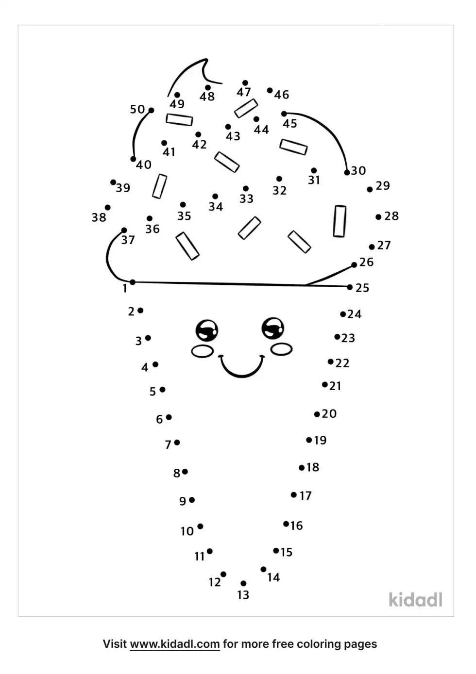 Ice Cream Dot To Dot (Medium)