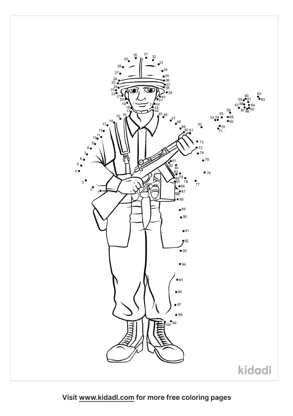 Soldier Dot To Dot (Hard)
